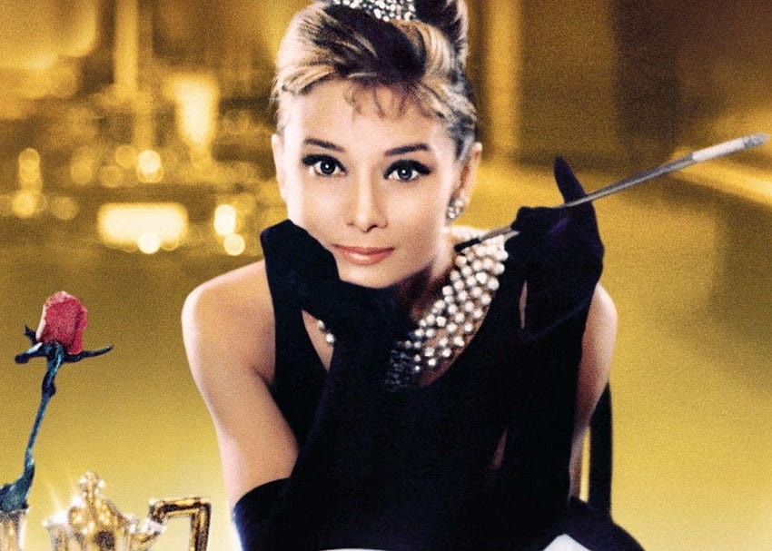 Lavendergolden Gorgeous Audrey Hepburn em Café da manhã no, café da manhã na Tiffanys papel de parede HD