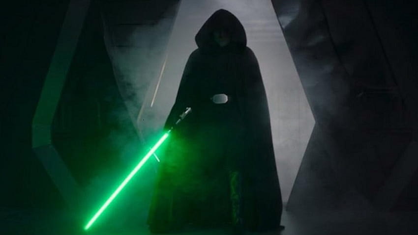 La vidéo détaille l'histoire des sabres laser de Luke Skywalker, Luke Skywalker et Grogu Fond d'écran HD