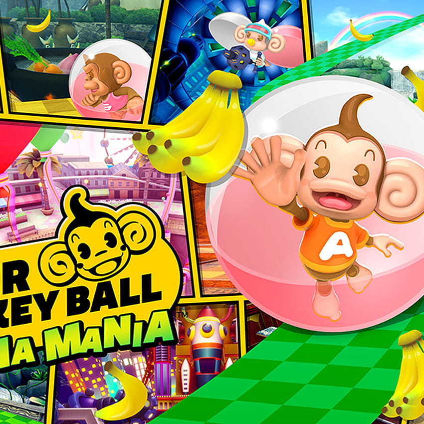 Super Monkey Ball Banana Mania is a remaster of the first three Super Monkey Ball games HD phone wallpaper