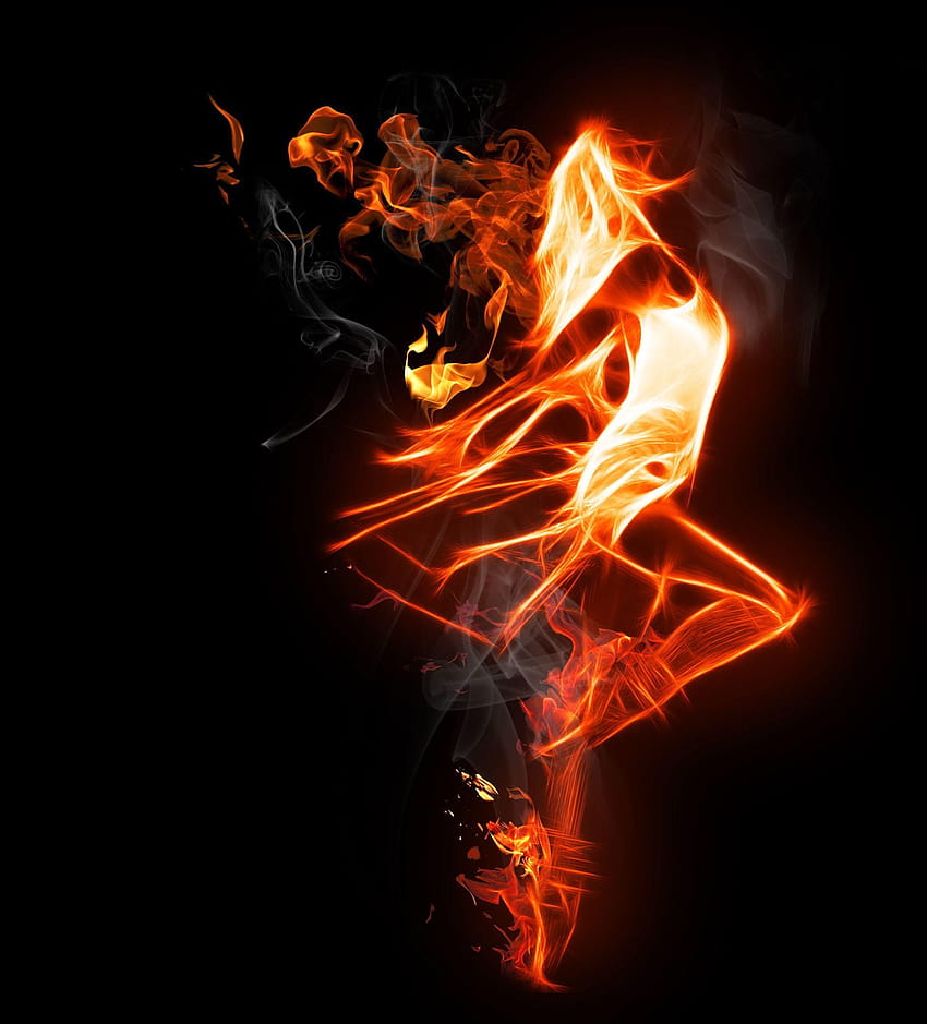 Cool on fire शक्ति en 2019, bailarina de fuego fondo de pantalla del teléfono