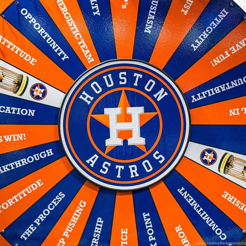 : Houston Astros, Dartscheibe, Baseballteam, Logo-Hintergründe, Baseball-MLB-Astros HD-Handy-Hintergrundbild