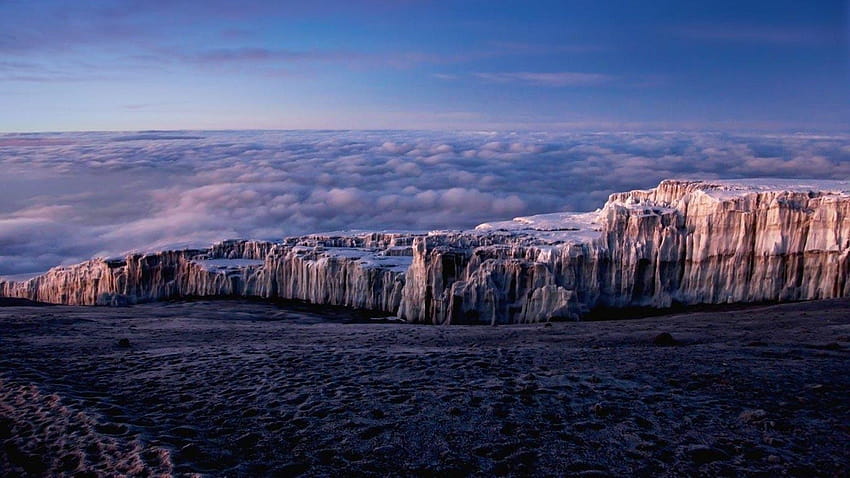 Semplicemente: Bing Mount Kilimanjaro Tanzania nuvole di ghiaccio Sfondo HD
