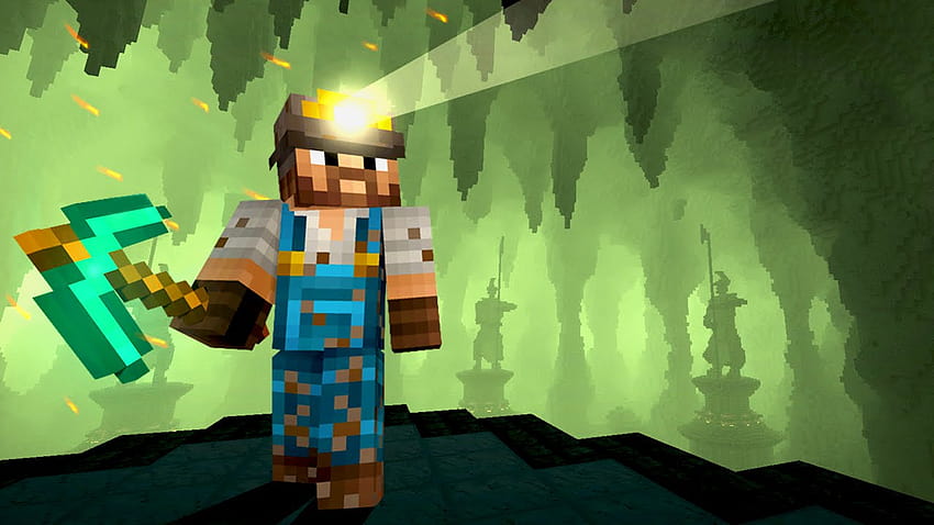 Das Leben eines Bergmanns, Minecraft Mining HD-Hintergrundbild