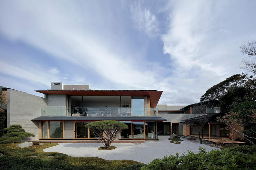 Japon kültürü, manzaralı Kamakura, modern evlerde ev tasarımını etkiliyor HD duvar kağıdı