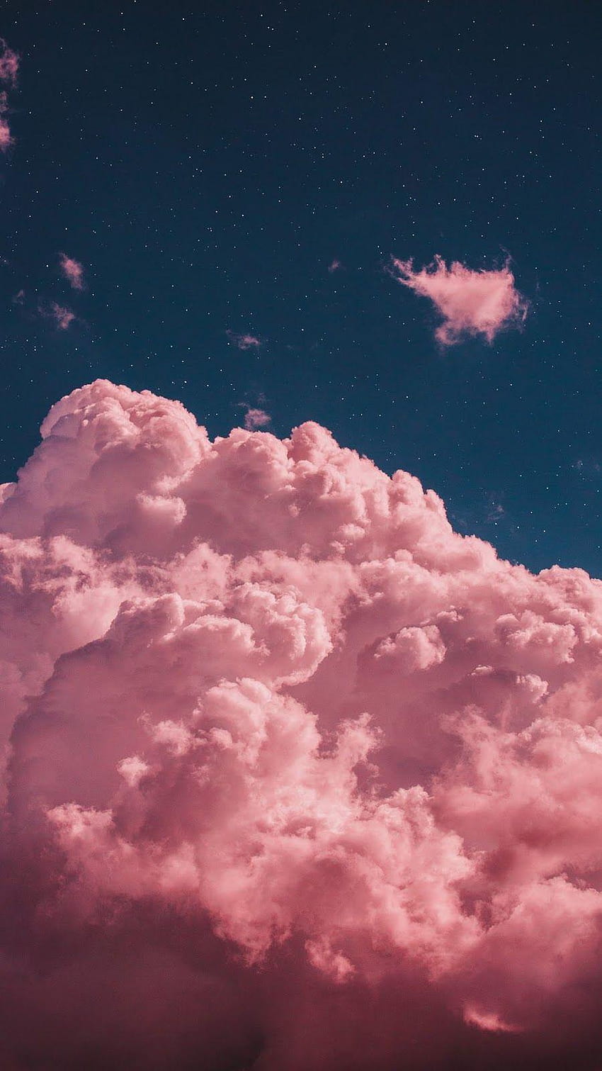estetika awan merah muda, awan wallpaper ponsel HD