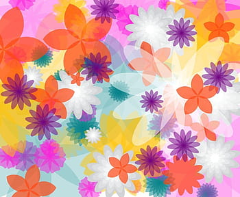Flowers Pattern Vector Art & Graphics