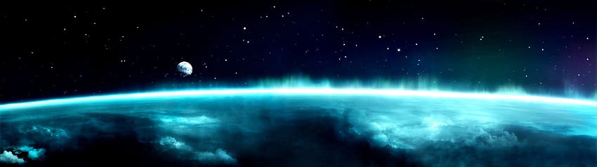 4480x1080 ,atmosphere,outer space,nature,sky,astronomical object HD wallpaper