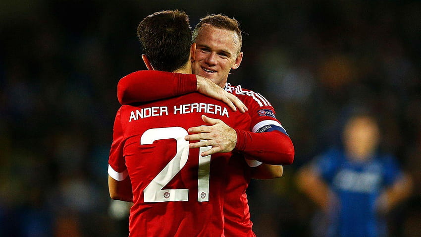 Rooney, İngiltere'nin en iyisi ander herrera HD duvar kağıdı