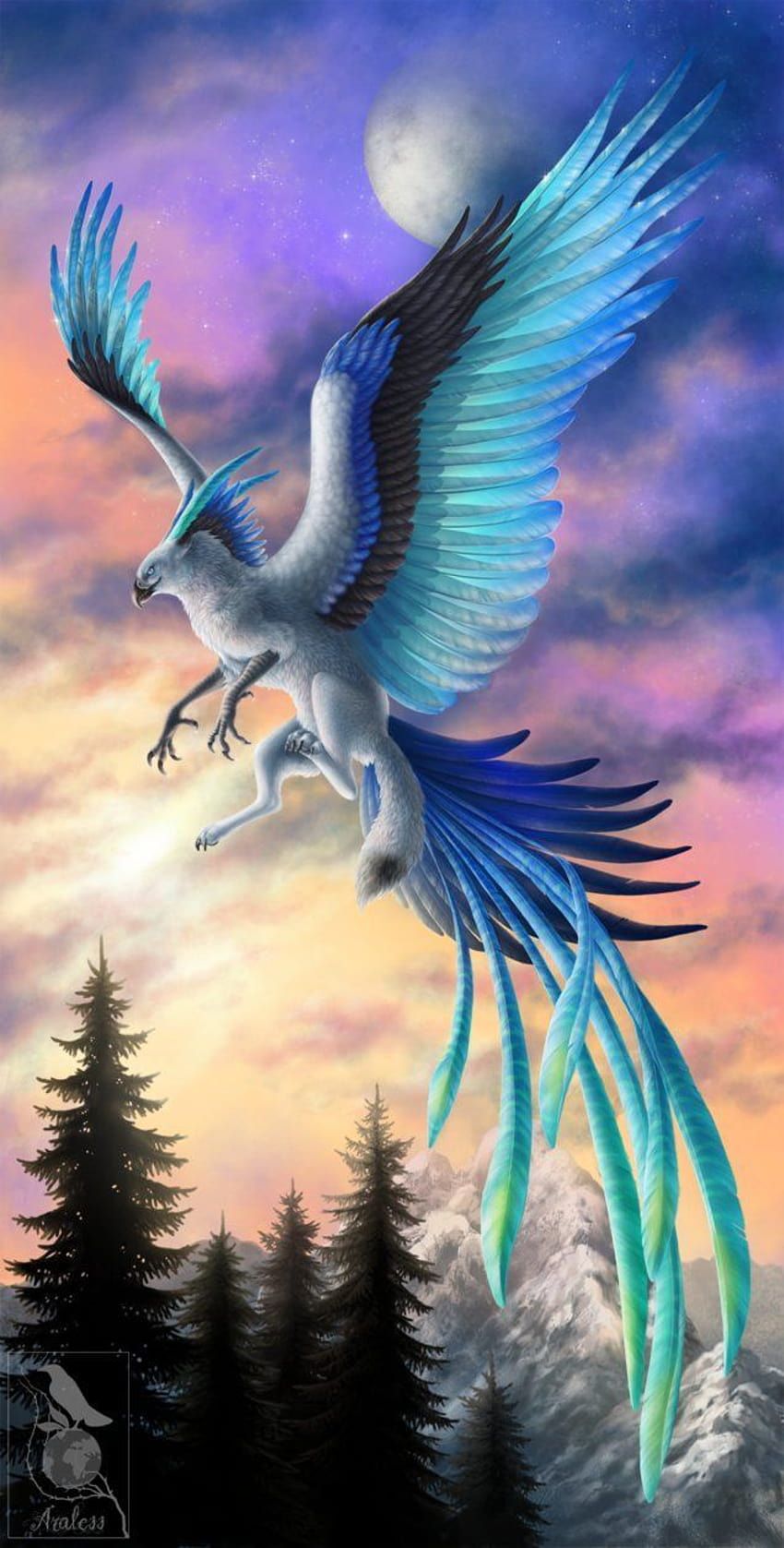 Magical Animals, mythical creature griffin HD phone wallpaper