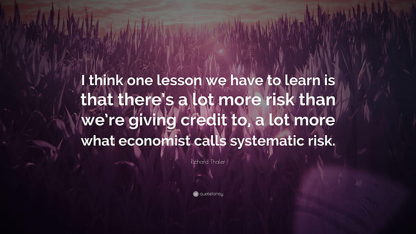 Richard Thaler Quote: “I think one lesson we have to learn is that HD wallpaper