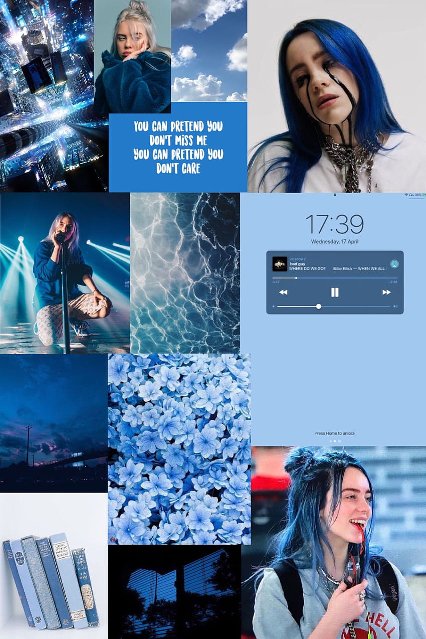 Blue Aesthetic Collage HD phone wallpaper | Pxfuel