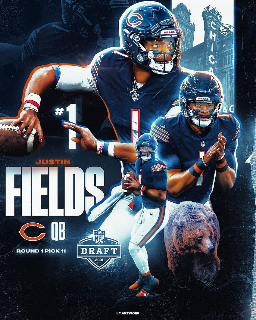 Background Justin Fields Wallpaper Discover more American Football  Football League Justin Field  Justin fields Chicago bears wallpaper  Chicago bears pictures