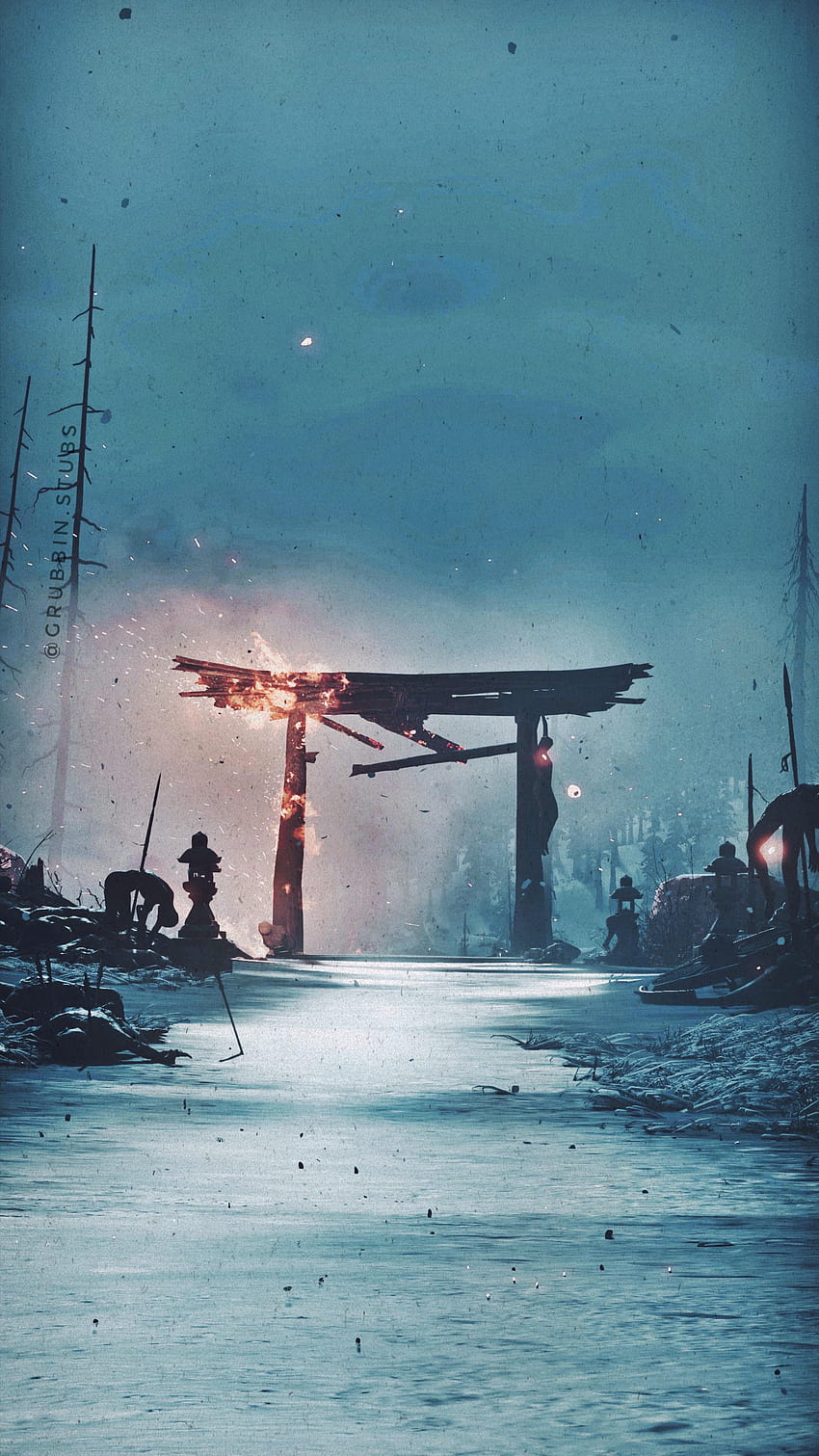 Ghost of Tsushima is beautiful. I often make phone using mode, so here's one for r/gaming!: gaming, ghost of tsushima phone HD phone wallpaper