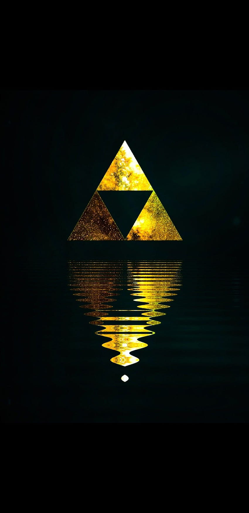 Zelda AMOLED Triforce HD phone wallpaper