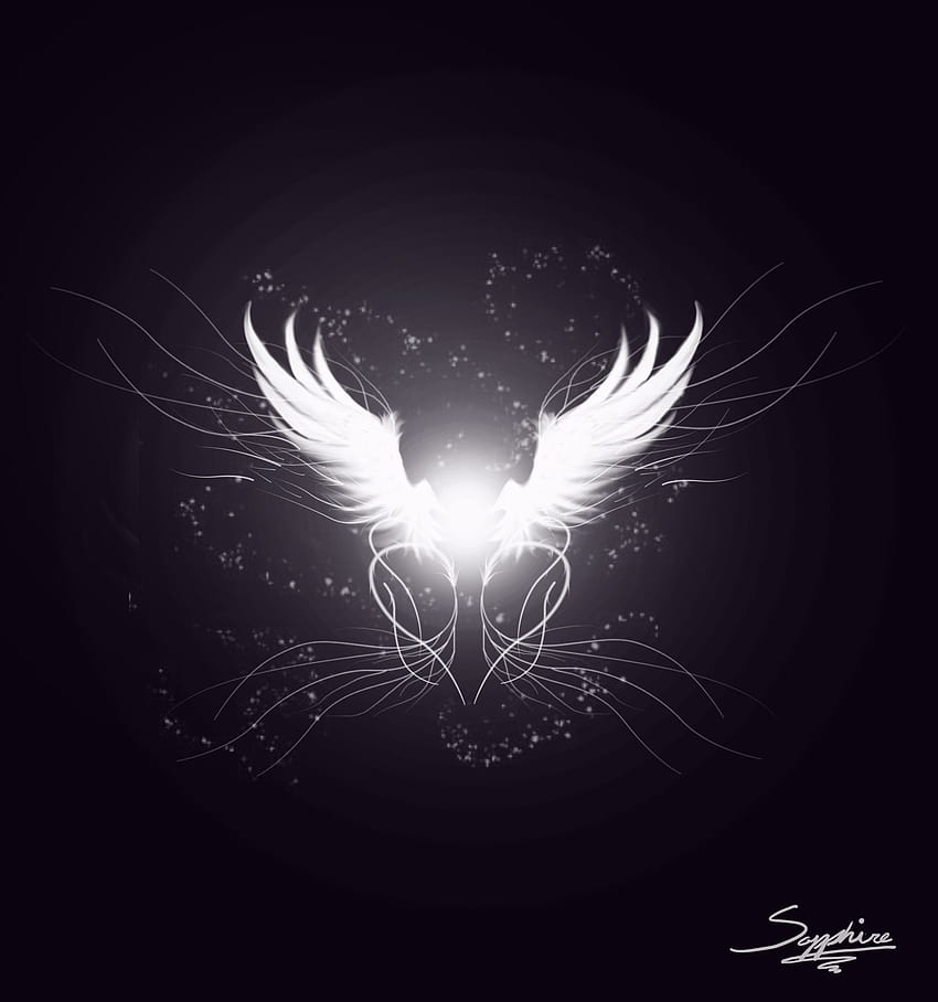 Angel Wings, естетичен ангел за android HD тапет за телефон