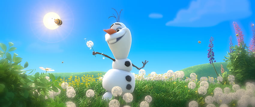 Disney Frozen In Summer Olaf Snowman [2048x858] untuk , Seluler & Tablet, paskah beku Wallpaper HD
