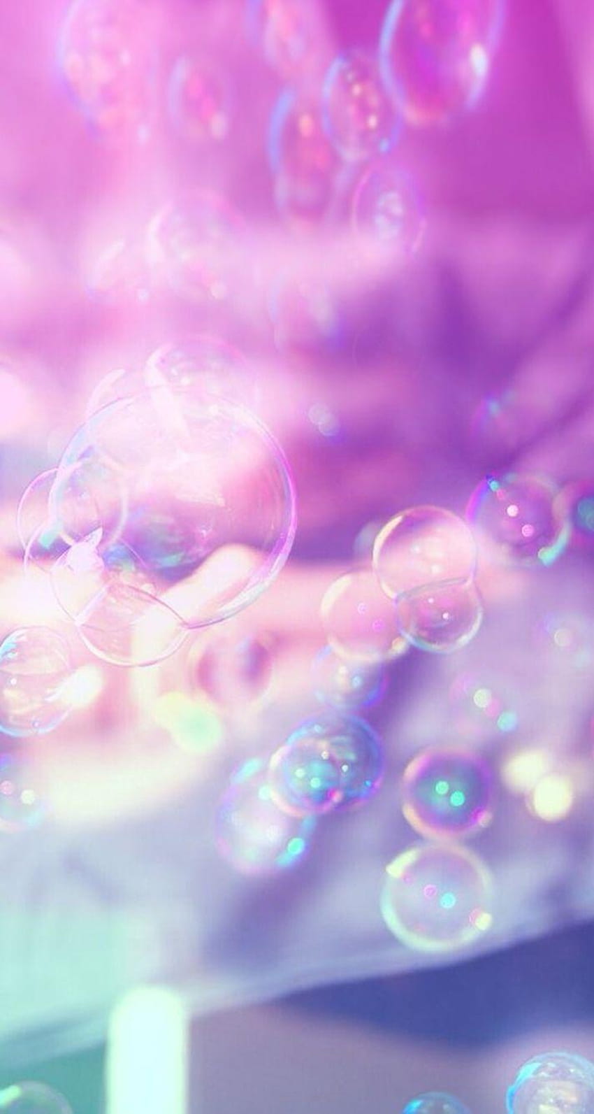Pink, Purple, Pretty, Background, iPhone, , Bubbles, cute bubble love mobile phone HD phone wallpaper