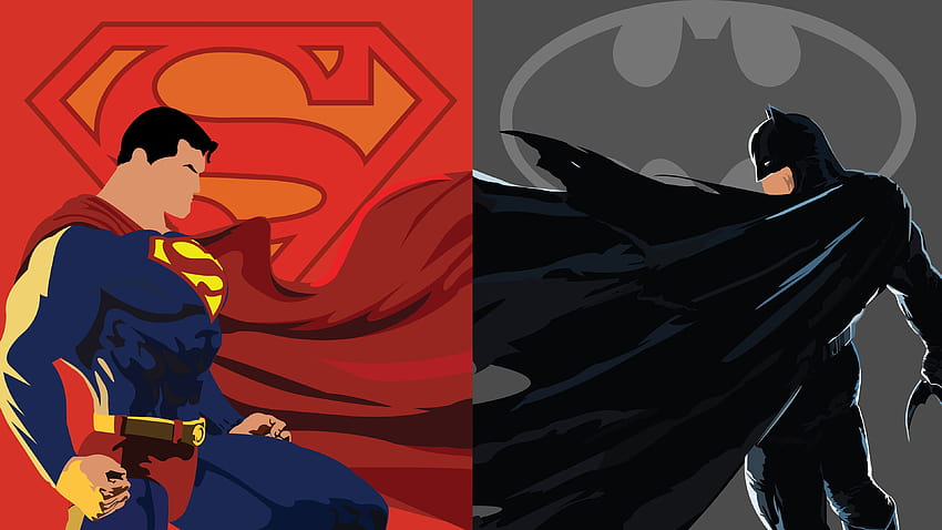 Batman vs superman cartoon HD wallpapers | Pxfuel