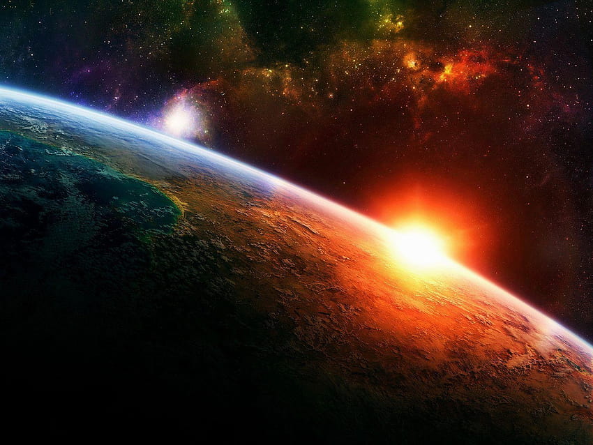 Cudowna planeta ziemia i kosmos, kosmiczna planeta Tapeta HD