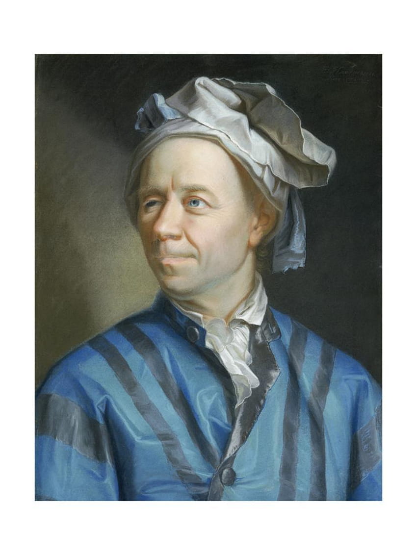 Emanuel Handmann의 수학자 Leonhard Euler 인쇄 벽 예술의 초상화 HD 전화 배경 화면