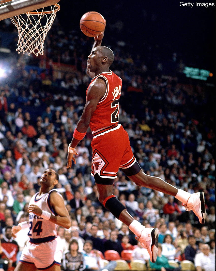 Michael Jordan Dunk, Michael Jordan d'epoca Sfondo del telefono HD