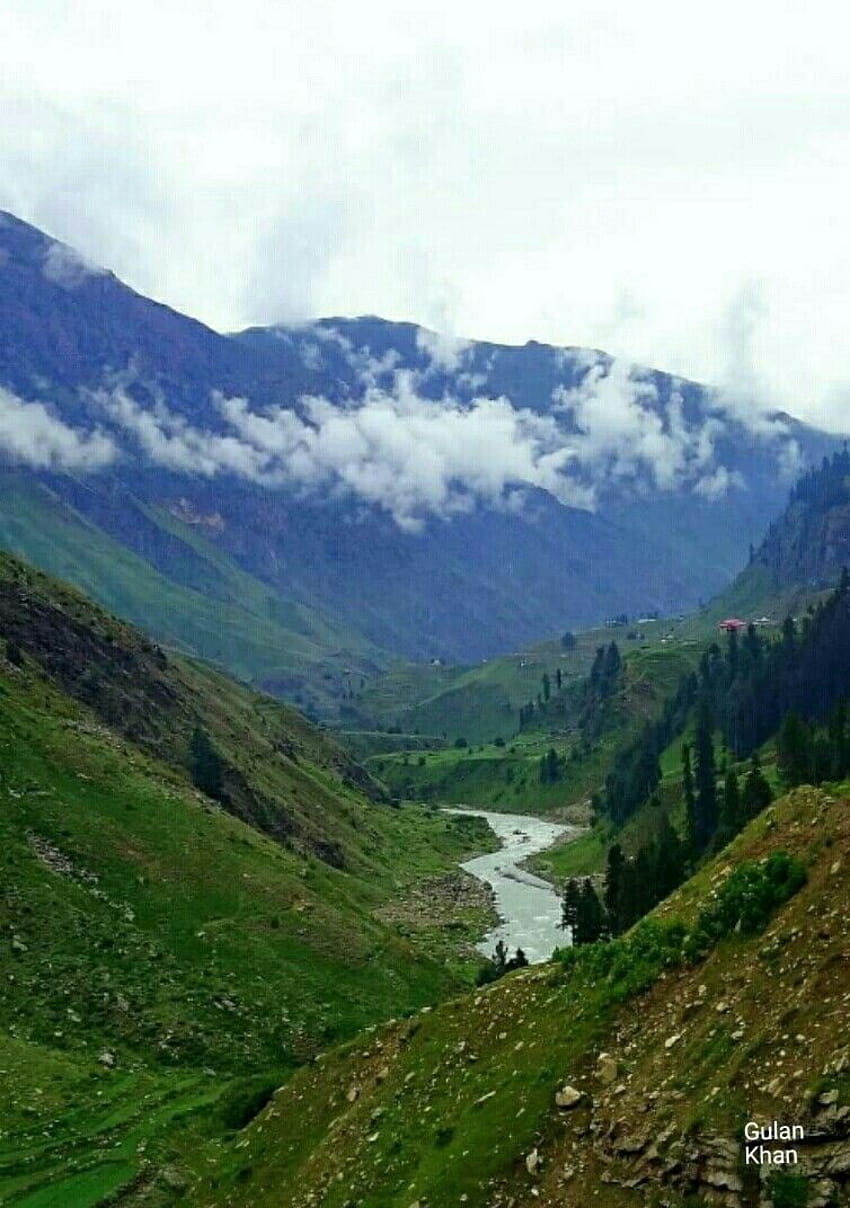 Pemandangan menakjubkan dari grafik indah keindahan alam yang indah di lembah Naran Kaghan Swat Khyber Pakh… wallpaper ponsel HD