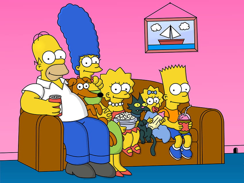 The Simpsons Family for MacBook HD wallpaper