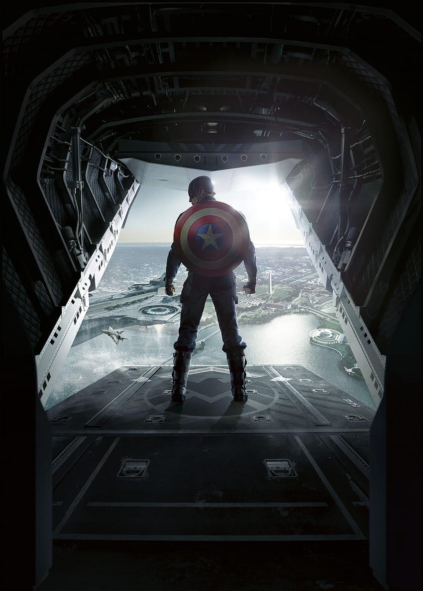 Captain America, The Winter Soldier, , Filme, Captain America amoled voll HD-Handy-Hintergrundbild