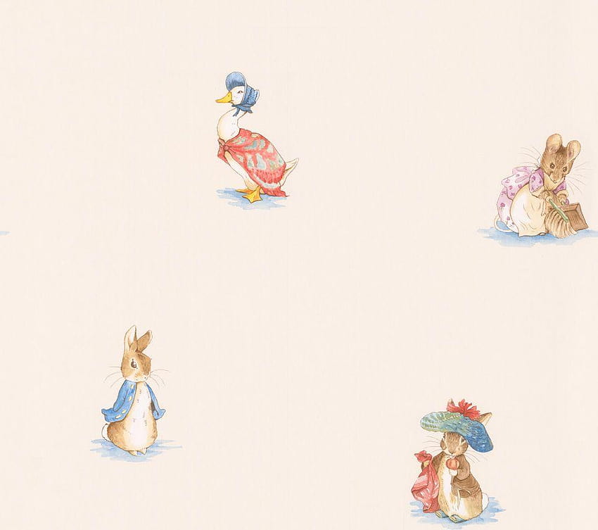 Beatrix Potter by Jane Churchill, nursery HD wallpaper