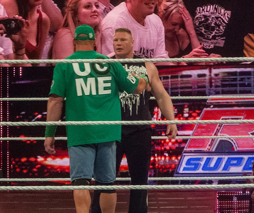 File:Brock Lesnar and John Cena.jpg, john cena and brock lesnar HD wallpaper