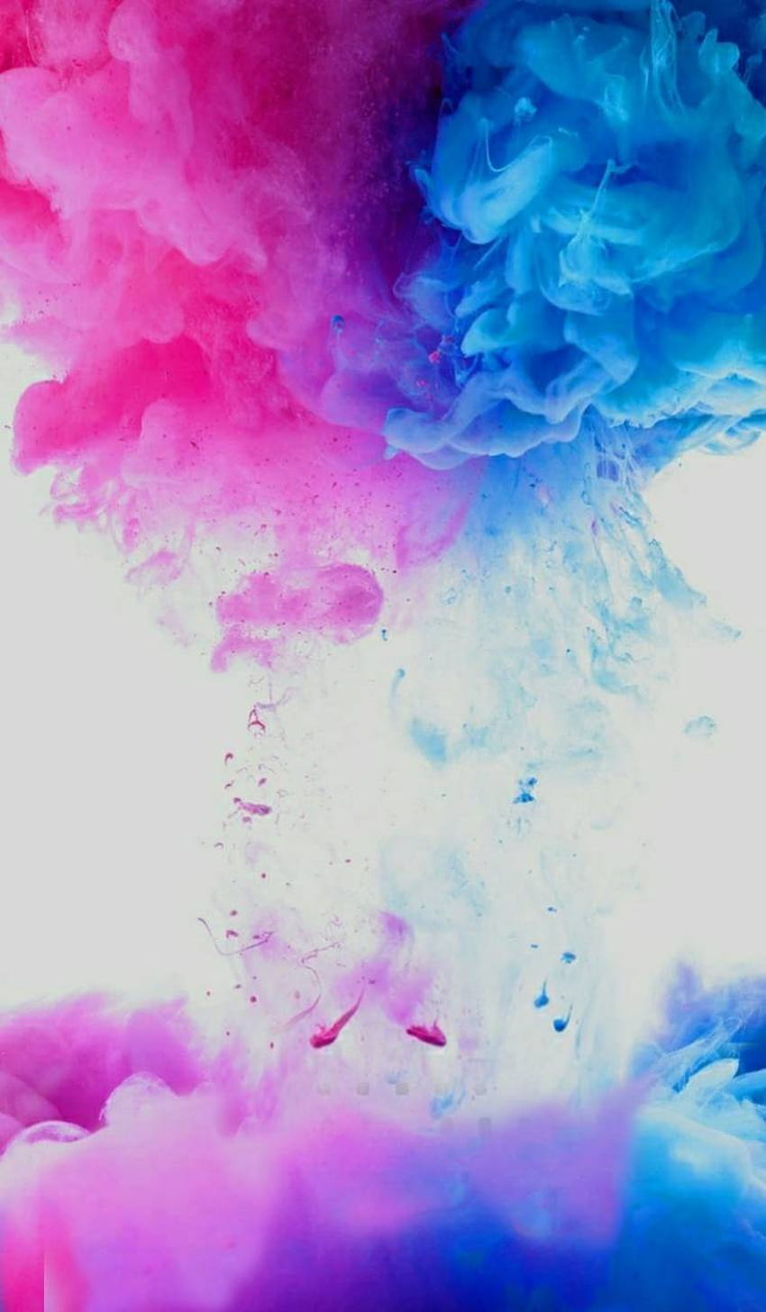 Pink and Blue Smoke autorstwa DaniRed35, różowy dym Tapeta na telefon HD