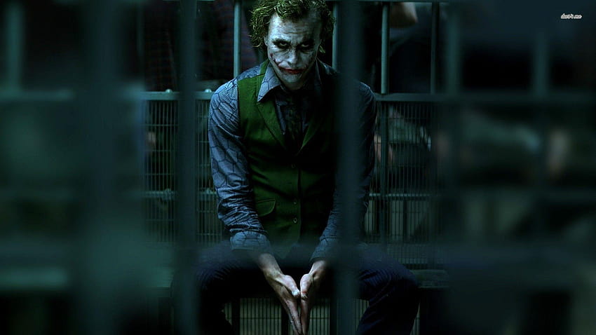 Joker In Jail, heath ledger joker HD wallpaper