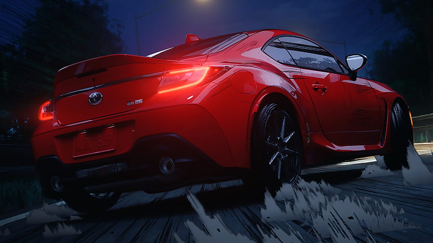 Toyota kehrt zum ursprünglichen D-Anime für GR86-Anzeigen zurück HD-Hintergrundbild