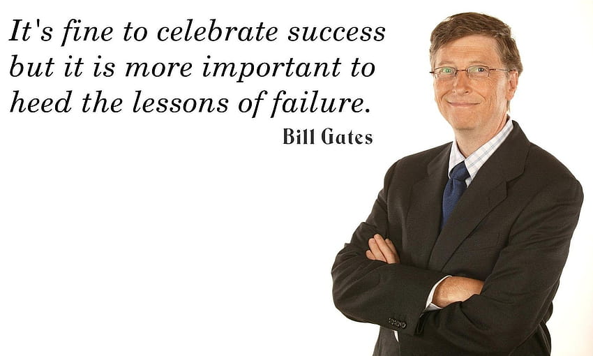 Citations de Bill Gates sur le succès Fond d'écran HD