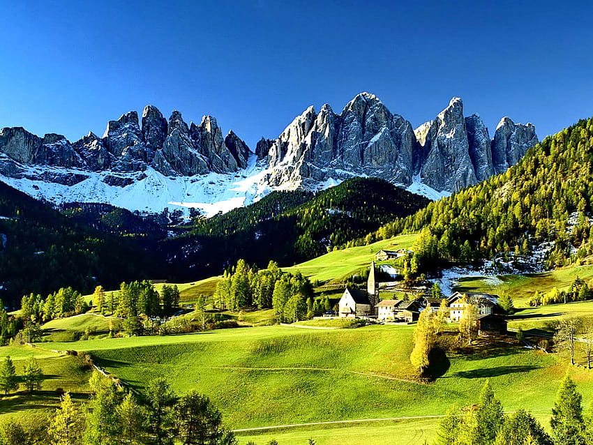 5 Alpine, alpine landscape HD wallpaper