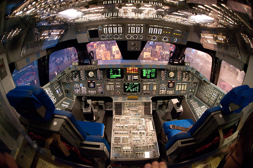 3 Cockpit de la navette spatiale, cockpit du vaisseau spatial Fond d'écran HD