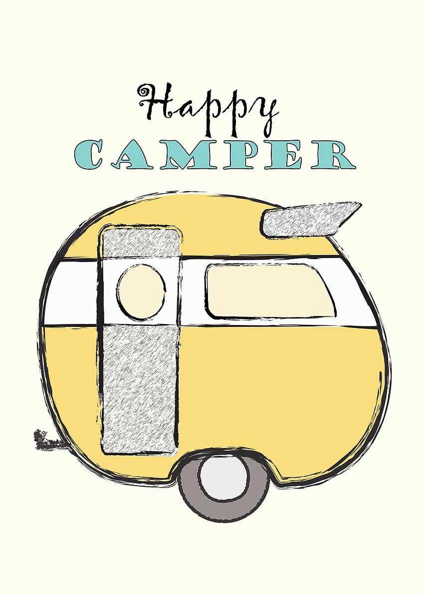 Happy Camper Printable ~ ! From Mrs. Padilly's Travels HD phone wallpaper