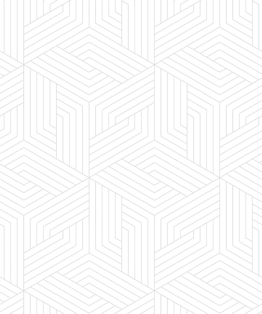 Geometric Illusions • Simple & Modern • Milton & King, white geometric HD phone wallpaper