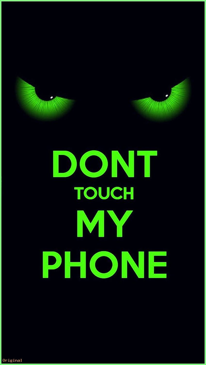 de bloqueo No toque mi teléfono, este no es su teléfono fondo de pantalla del teléfono