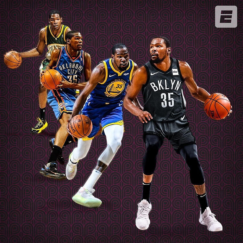ESPN บน Instagram: “Kevin Durant วางแผนที่จะเลือก Brooklyn Nets, kevin durant nets วอลล์เปเปอร์โทรศัพท์ HD
