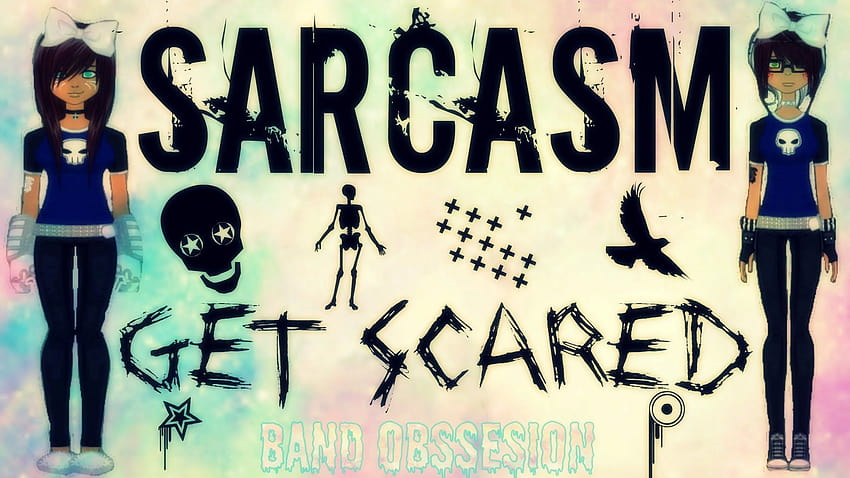 Sarcasm, get scared band HD wallpaper