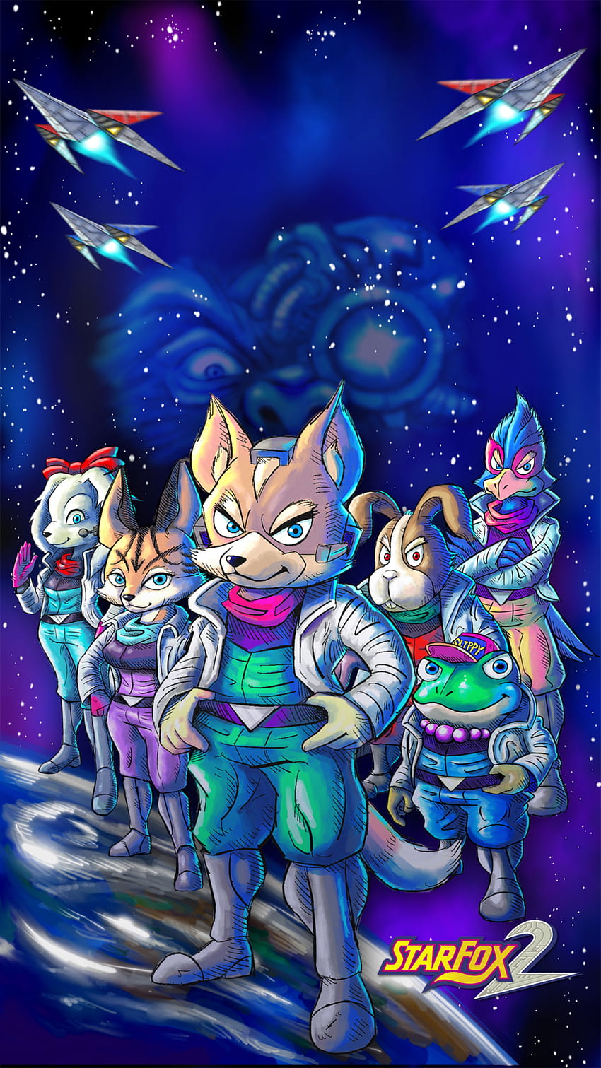 Download Star Fox Squadron Characters And Battleships Wallpaper  Wallpapers com