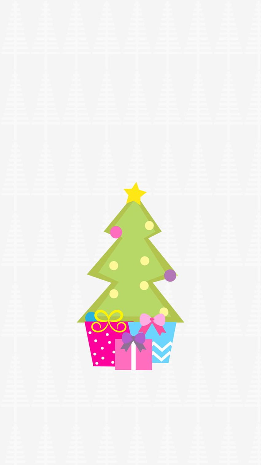 Christmas, Xmas, iPhone, Background, Tree, Presents, Grey, Cute HD phone wallpaper