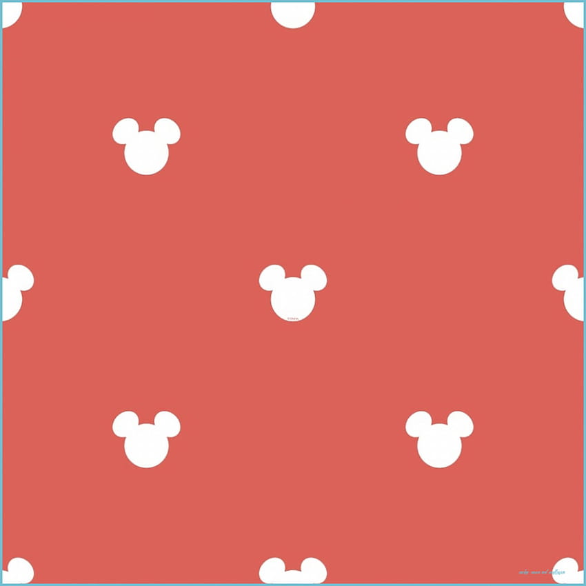 Galerie Wallcoverings Galerie Official Disney Mickey Mouse Logo Pattern Cartoon Childrens Red Sfondo del telefono HD