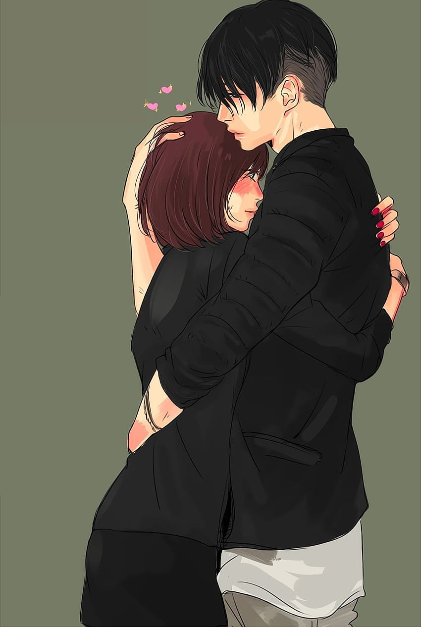 Boyfriend And Girlfriend Anime posted by Christopher Peltier, boyfriend and  girlfriend hugging HD phone wallpaper | Pxfuel