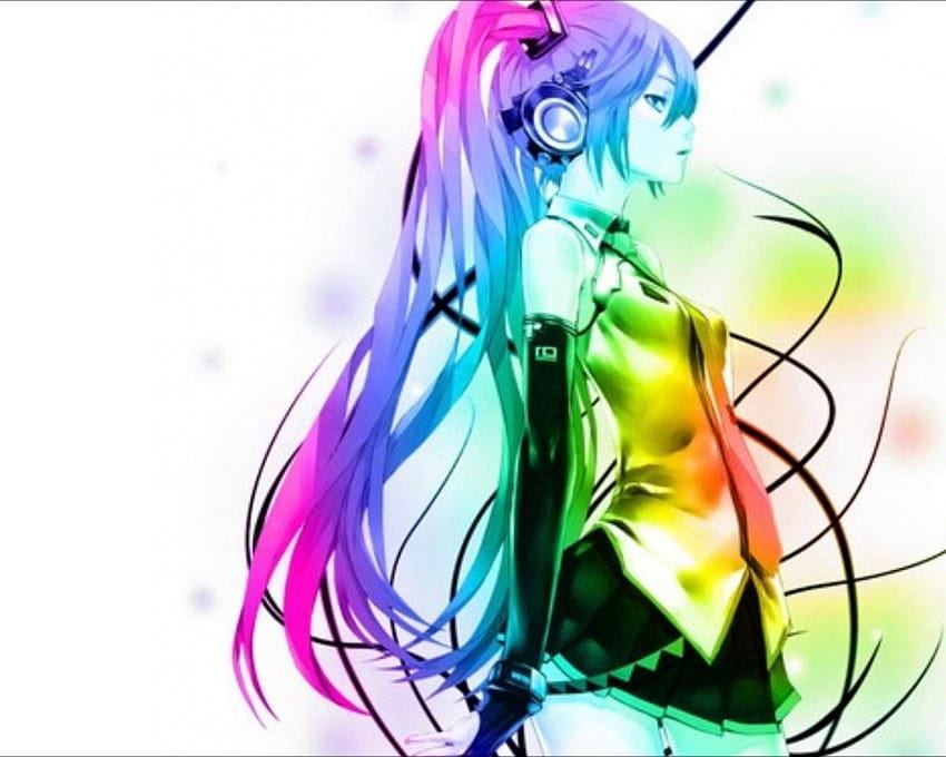 DJ S3RL Rainbow Girl original version Remix Maham Hatsune [1440x1080] for your , Mobile & Tablet HD wallpaper