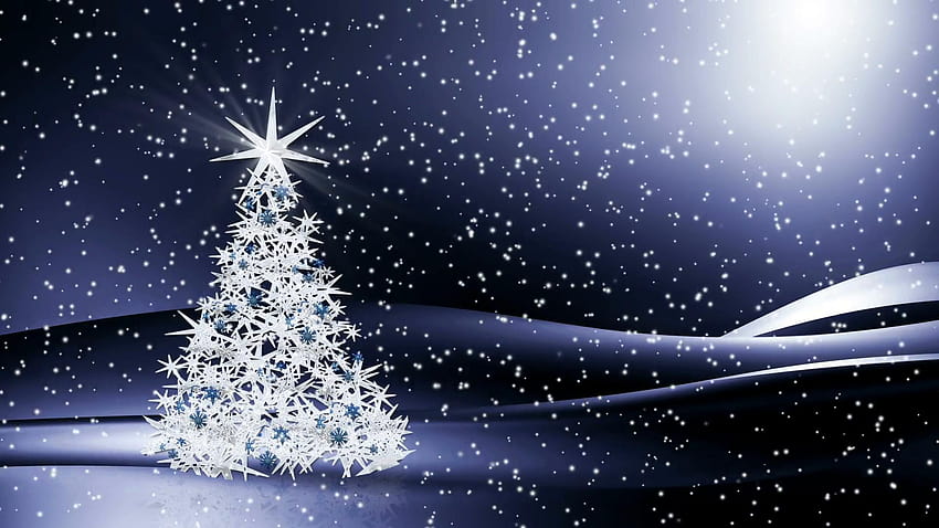 Christmas Scene Backgrounds, christmas tree scene HD wallpaper
