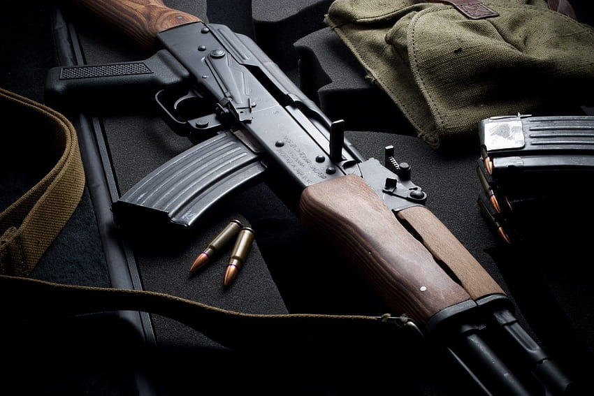 Rifle de assalto Akm, arma Akm papel de parede HD