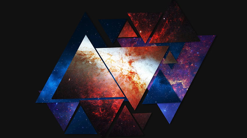 abstract triangles design HD wallpaper
