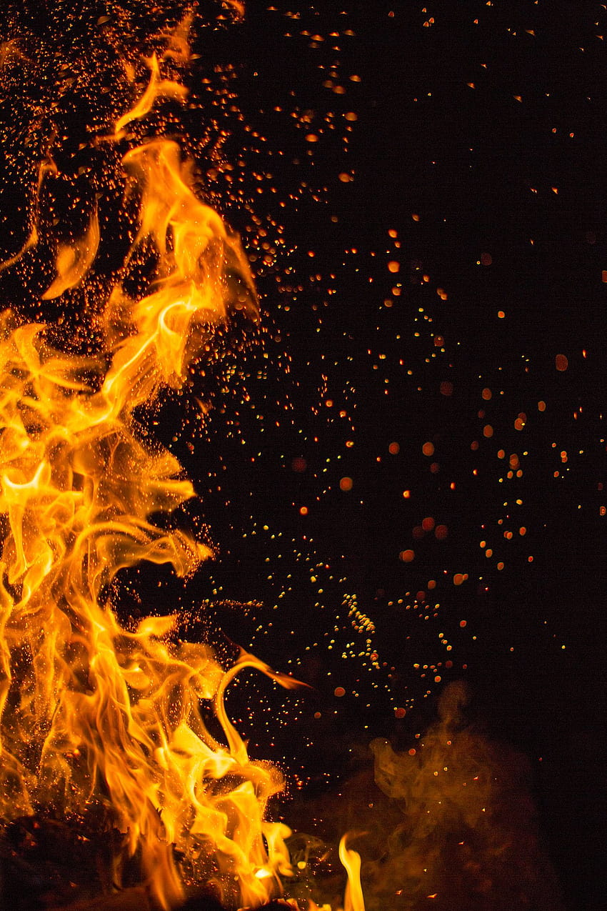 Schüren Sie das Feuer ~, Feuereffekt HD-Handy-Hintergrundbild